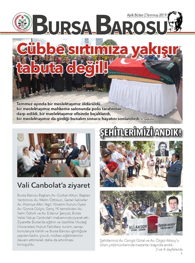 Bursa Barosu Bülteni - Temmuz 2019
