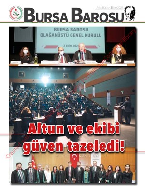 Bursa Barosu Bülteni Ekim-2021
