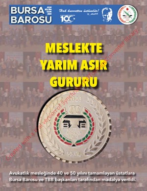 Bursa Barosu Bülteni - Ocak 2024