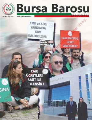 Bursa Barosu Dergisi - Sayı 127
