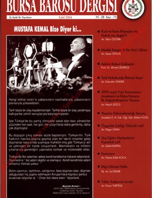 Bursa Barosu Dergisi - Sayı 75