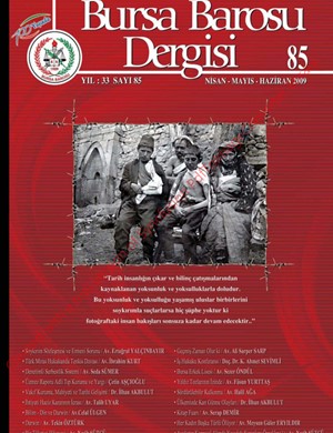 Bursa Barosu Dergisi - Sayı 85