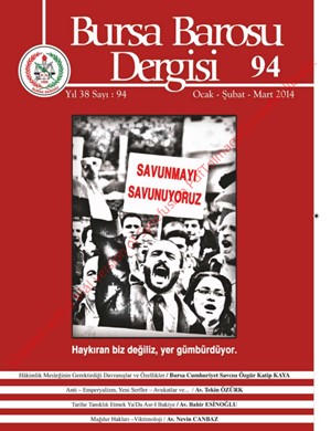 Bursa Barosu Dergisi - Sayı 94