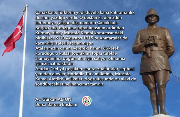 Anafartalar Zaferi'nin 104. yıldönümü