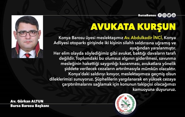 Avukata kurşun