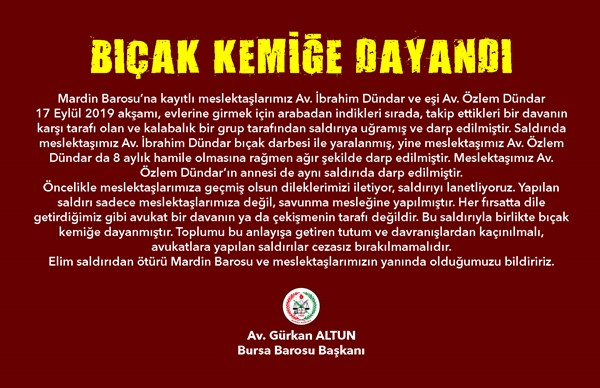 Bıçak kemiğe dayandı!