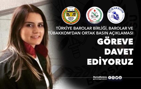 TBB, barolar ve TÜBAKKOM'dan ortak basın açıklaması