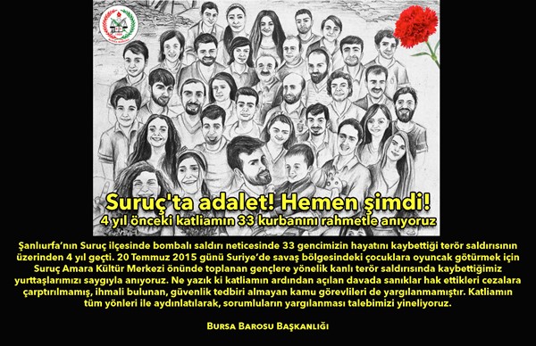 Suruç'ta adalet! Hemen şimdi!