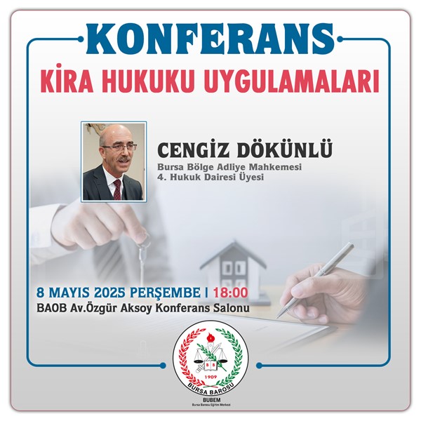KONFERANS "KİRA HUKUKU UYGULAMALARI"