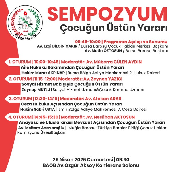 ÇOCUĞUN ÜSTÜN YARARI SEMPOZYUMU
