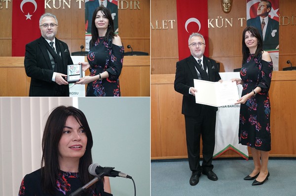 Güçlü Kadın Başarı Ödülü Av. Tozbey'in