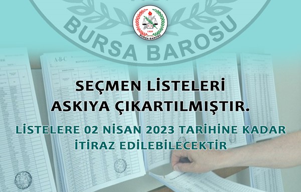 SEÇMEN LİSTELERİ ASKIYA ÇIKARTILMIŞTIR.