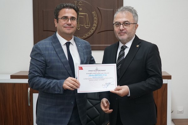 Metin Öztosun mazbatasını aldı