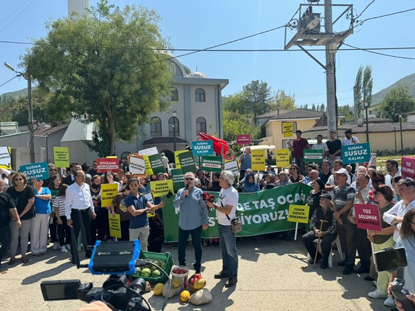 İnegazi'de taş ocağı tepkisi
