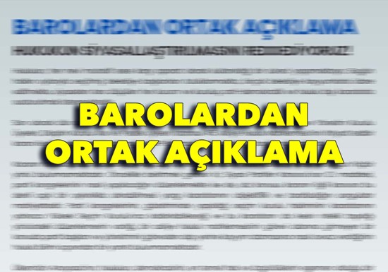 Hukukun Siyasallaştırılmasını Reddediyoruz