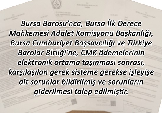 CMK ödeme sorunları için çözüm talep edildi