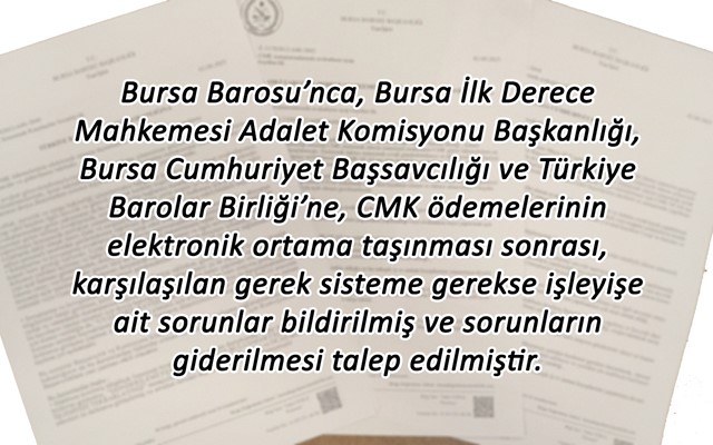 CMK ödeme sorunları için çözüm talep edildi
