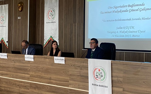 "Oto Sigortalarında Yargıtay Kararları Işığında Güncel Gelişmeler" konulu konferans 14 Haziran 2025 Cumartesi günü BAM Konferans Salonunda gerçekleşti