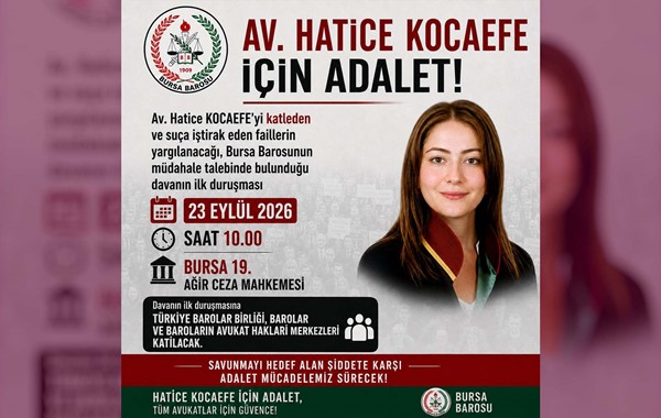 Avukat Hatice Kocaefe'nin katil zanlısı ve iştirakçileri 23 Eylül'de yargıç karşısında