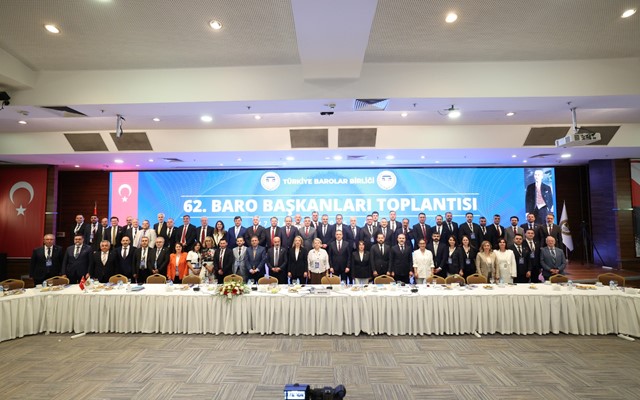 62. baro başkanları toplantısı TBB'de yapıldı