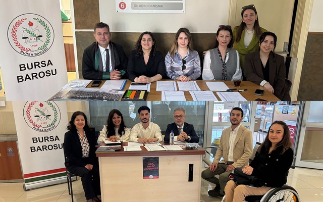 Bursa Barosu yönetimi Gemlik ve İnegöl'de meslektaşlarıyla buluştu