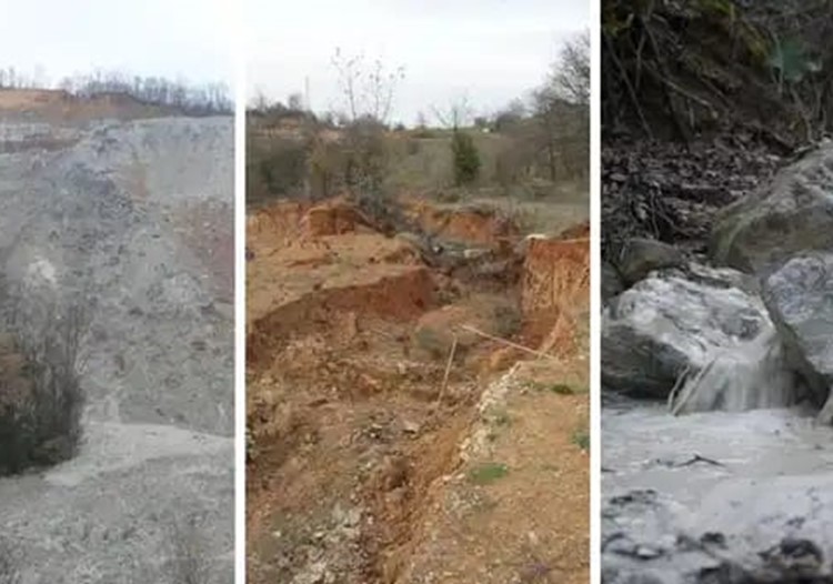 KİRAZLIYAYLA'DA HUKUKA AYKIRI KURULAN TESİSİN ATIK DEPOSU ÇÖKTÜ