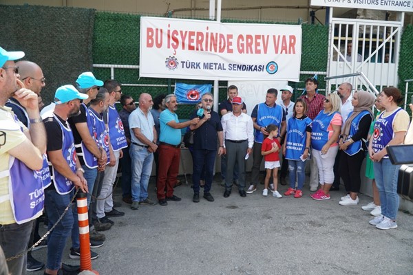 Grevci işçilerle dayanışma