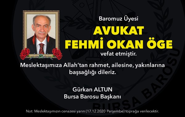 Vefat (Av.Fehmi Okan Öge)