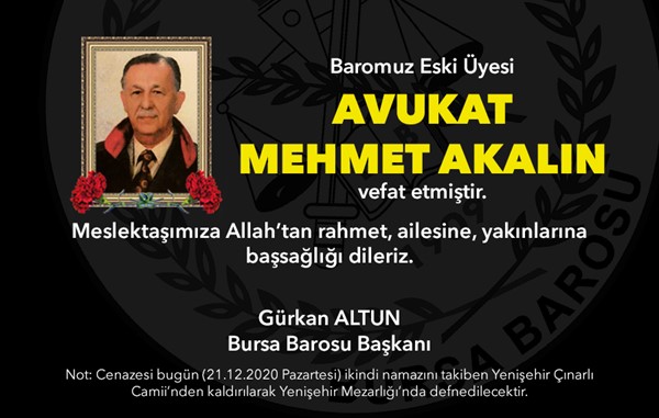 Vefat (Av. Mehmet Akalın)