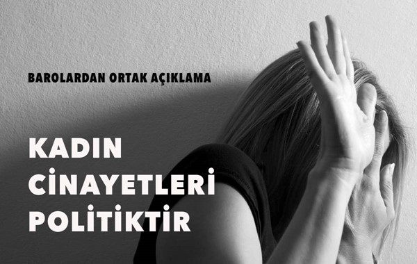 BAROLARDAN ORTAK AÇIKLAMA: KADIN CİNAYETLERİ POLİTİKTİR