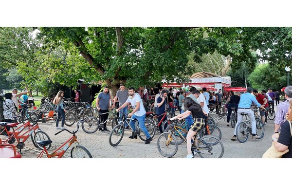 Stajyer avukatlar pedal çevirdi