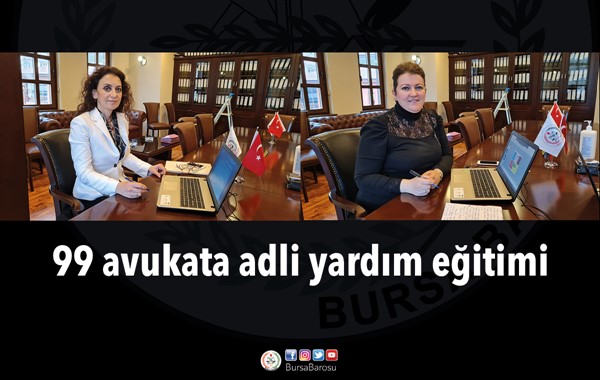 99 avukata adli yardım eğitimi