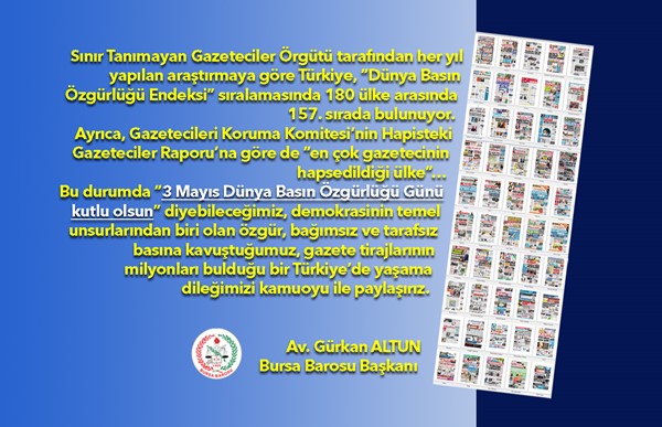 Dünya Basın Özgürlüğü Günü Basın Açıklaması