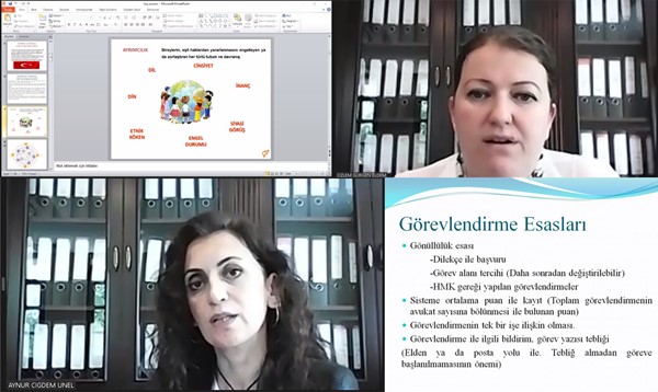 Adli yardım eğitimi yapıldı