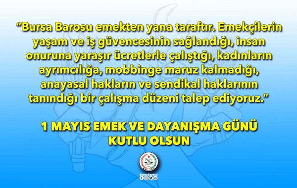 1 Mayıs Emek ve Dayanışma Günü Basın Açıklaması