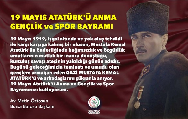 19 Mayıs Atatürk'ü Anma Gençlik ve Spor Bayramı
