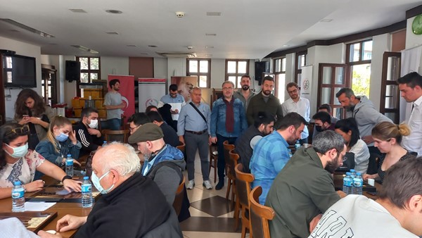 Tavla turnuvasında heyecan tavan yaptı