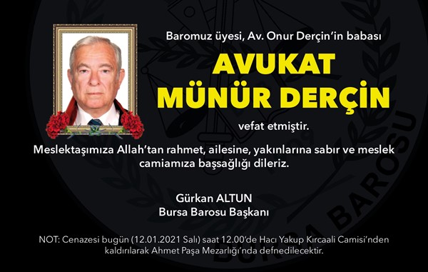 Vefat (Av. Münür Derçin)